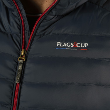Colete sem mangas masculino France Collection Flags & Cup Azul-marinho Colete sem mangas masculino France Collection Flags & Cup Azul-marinho