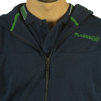 Moletom masculino com zíper Mako Flags & Cup Azul-marinho Moletom masculino com zíper Mako Flags & Cup Azul-marinho