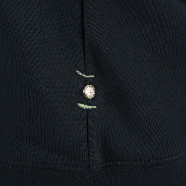 Moletom feminino com zíper Naousa Flags & Cup Azul-marinho