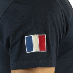 Camiseta masculina France Collection Flags & Cup Azul-marinho