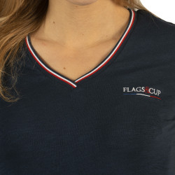 T-shirt feminino France Collection Flags & Cup T-shirt feminino France Collection Flags & Cup