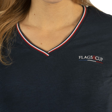T-shirt feminino France Collection Flags & Cup T-shirt feminino France Collection Flags & Cup