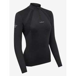 Camisola de rede de manga comprida LeMieux Mia Preto