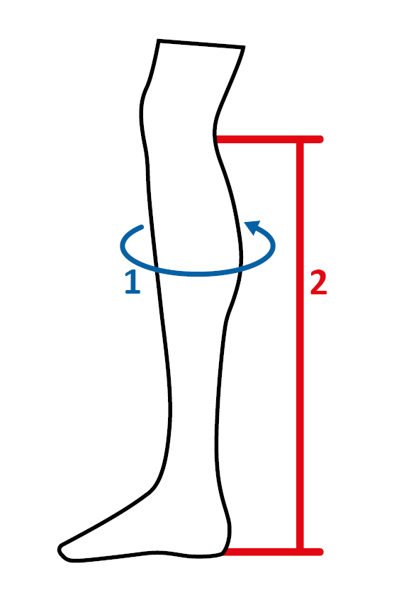 Ilustração do guia de tamanhos para Botas de equitação HKM