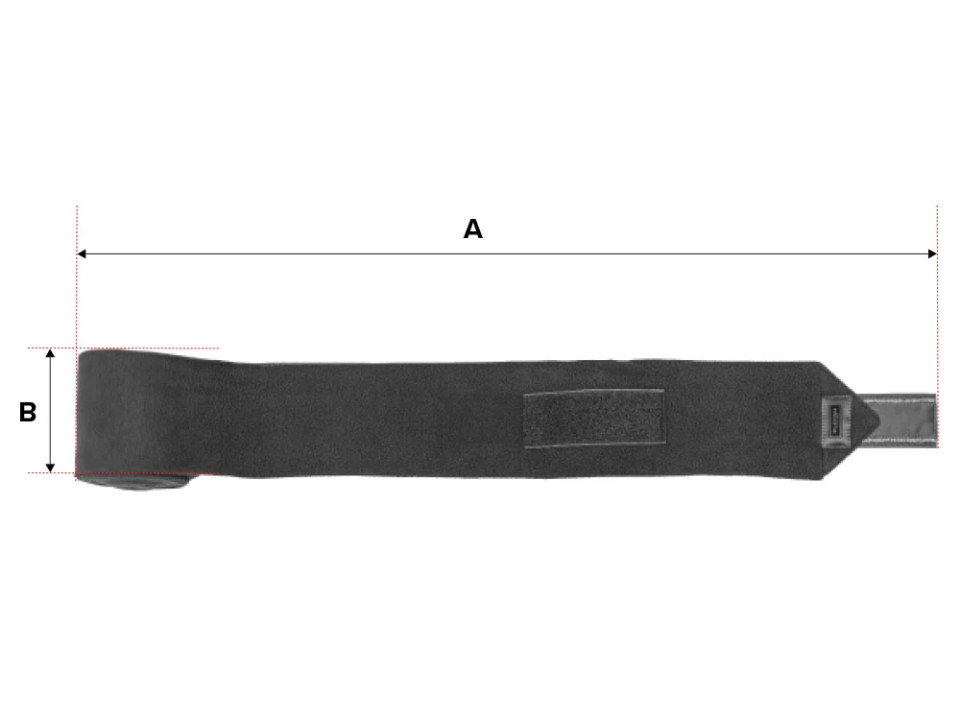 Ilustração do guia de tamanhos para Bandagens e sub-bandagens para cavalo Equestrian Stockholm